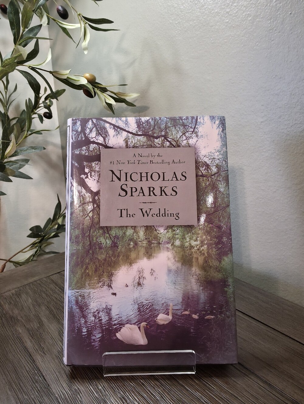 Nicholas Sparks "The Wedding" Hardcover Book - Purple Landscape Cover